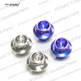 M10x10 Titanium Mirror Bolts Flange Drilled Head