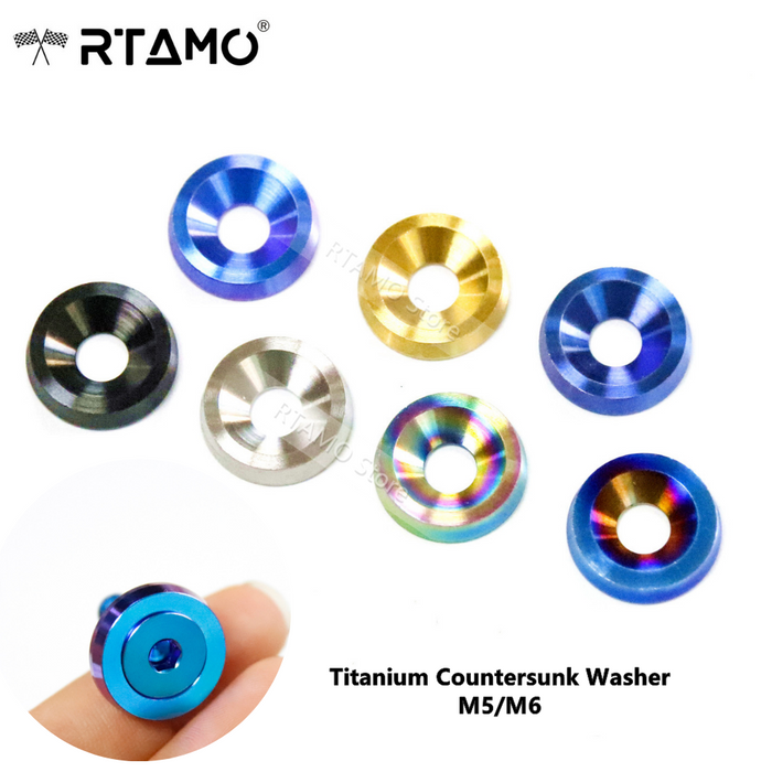 Titanium Countersunk Washers M5/M6