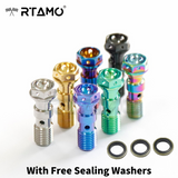 Titanium Double Banjo Bolt M10x1.0P/1.25P