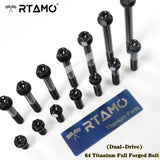 64 Titanium Full Forged Flange Torx Bolt M8 Dual-Drive